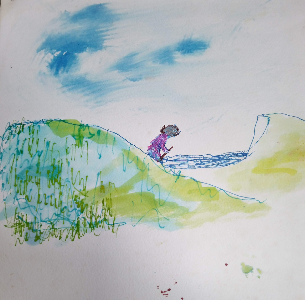 Figure in the landscape